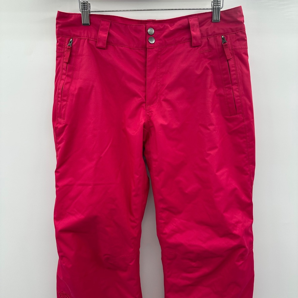 The North Face HyVent Pink Insulated Snow Pants Womens Medium M Ski Snowboard